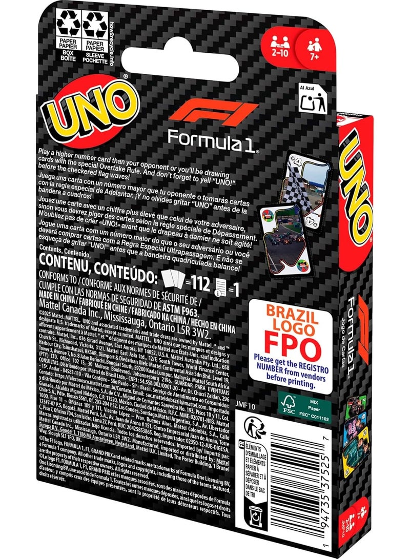 Mattel Games UNO Formula1 JMF10 - Image 5
